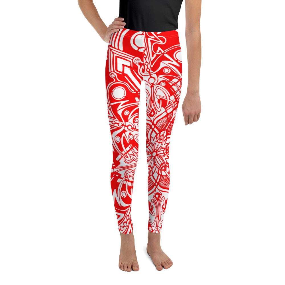 Red - Youth Leggings - Sand Vandal