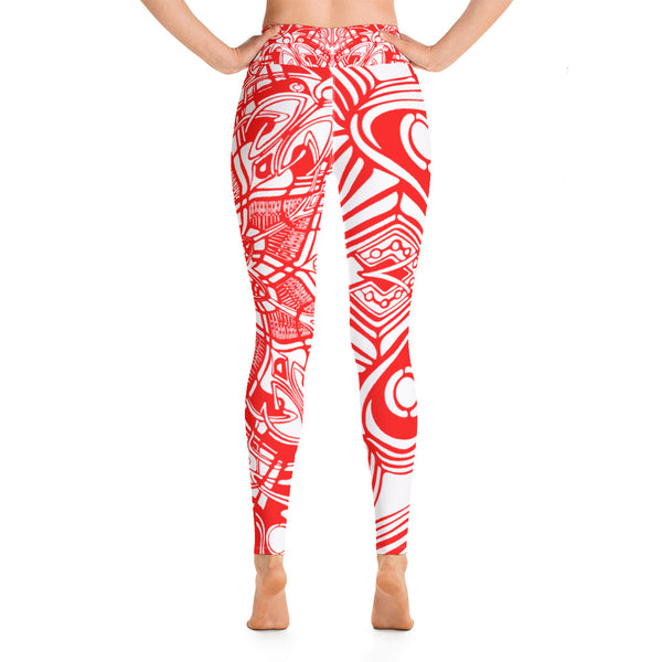 Red - Yoga Leggings - Sand Vandal