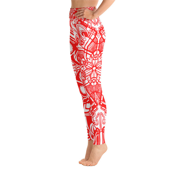 Red - Yoga Leggings - Sand Vandal
