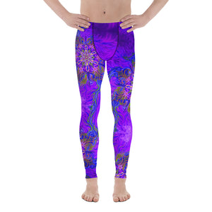 Purple Flame - Men's Leggings - Sand Vandal