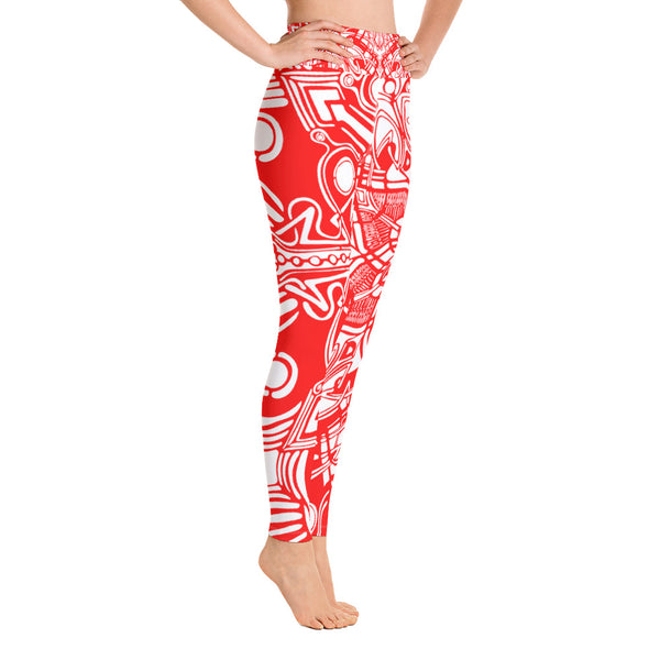 Red - Yoga Leggings - Sand Vandal