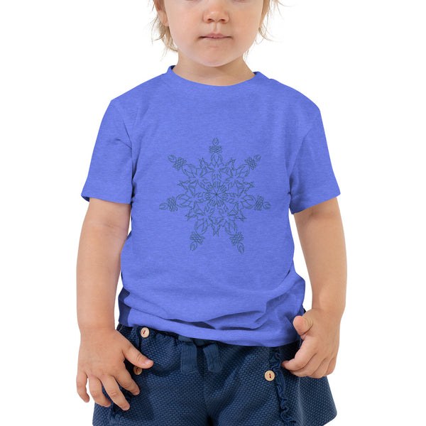 Toddler Short Sleeve Snowflake Tee - Sand Vandal