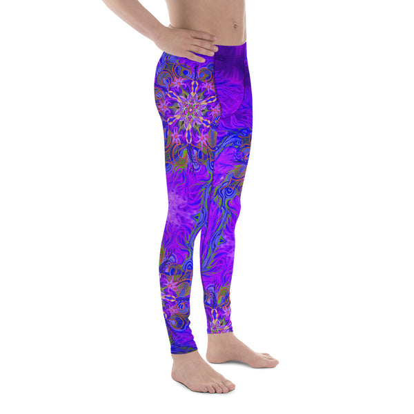 Purple Flame - Men's Leggings - Sand Vandal