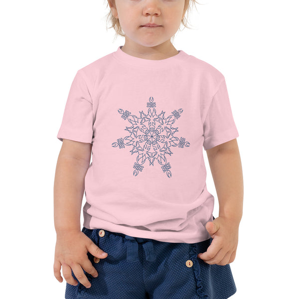 Toddler Short Sleeve Snowflake Tee - Sand Vandal