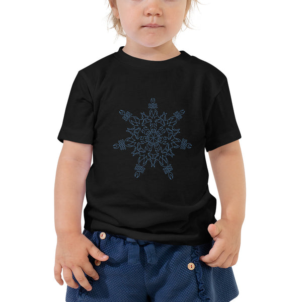 Toddler Short Sleeve Snowflake Tee - Sand Vandal