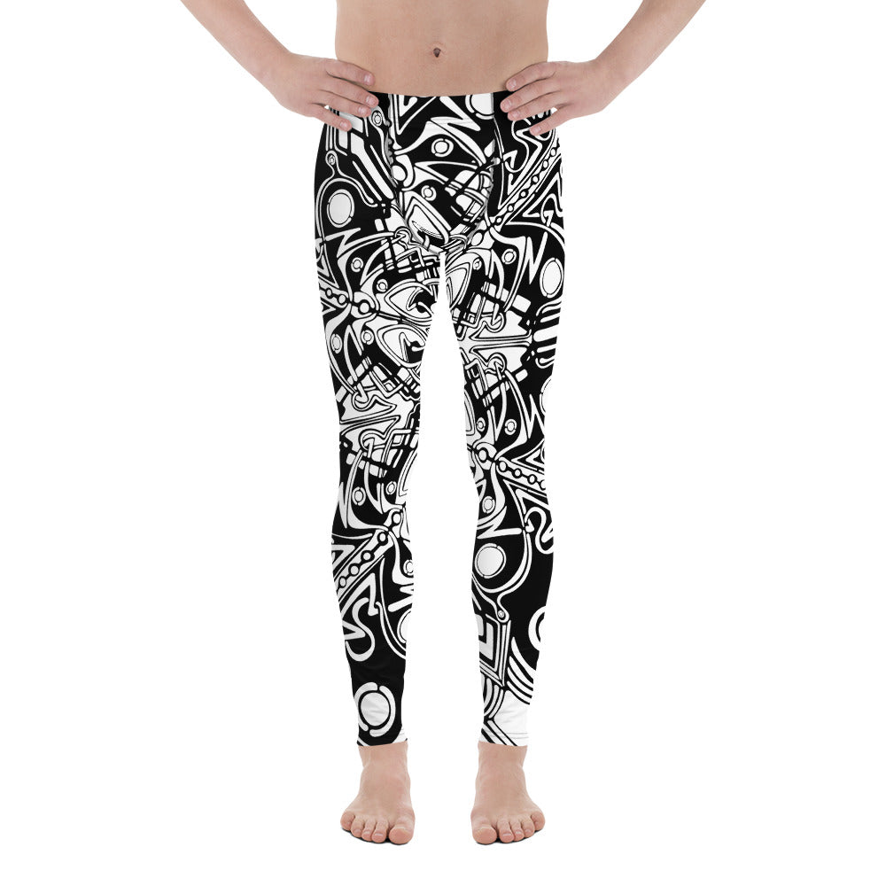 Black and White - Men's Leggings - Sand Vandal