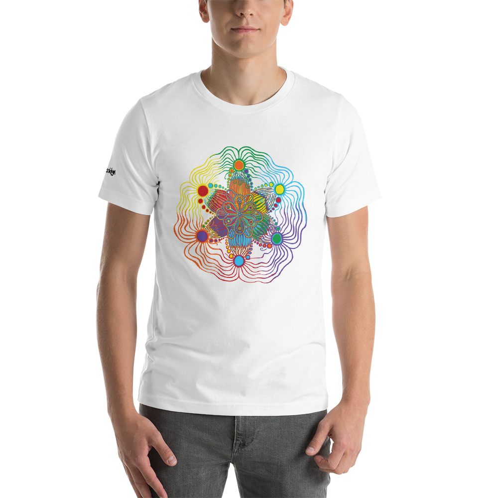 Rainbow Design Short-Sleeve Unisex T-Shirt - Sand Vandal