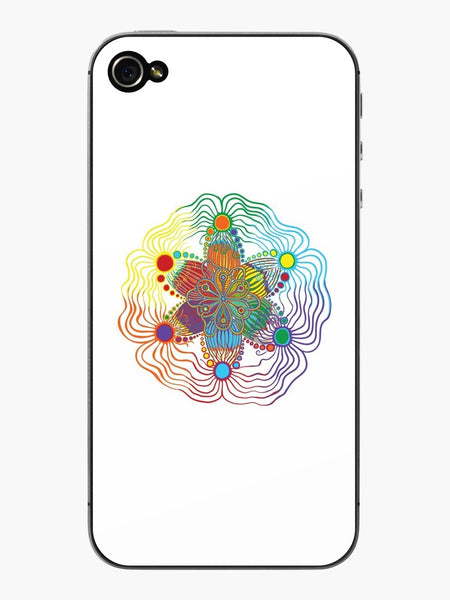 I phone Case White Rainbow Design - Sand Vandal