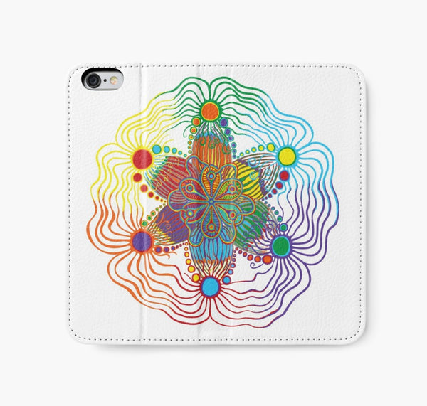 I phone Case White Rainbow Design - Sand Vandal