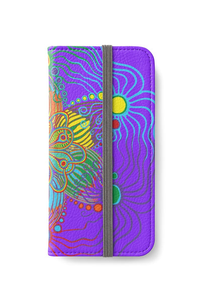 I phone Case Blue with Rainbow Design - Sand Vandal